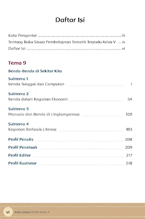 Buku Kelas 5 Tema 9 K13 Screenshot 1