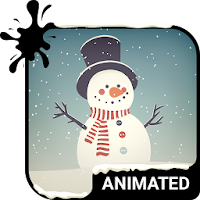 Snowman Animated Keyboard + Live Wallpaper