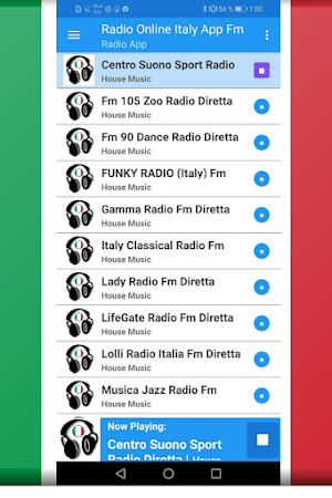 Radio Online Italy App Fm Screenshot 1