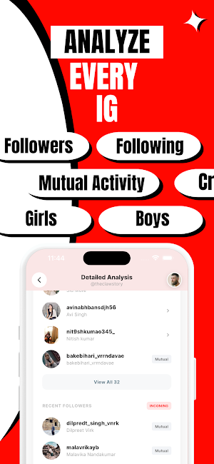 Red Flag: AI Follower Tracker Screenshot 2