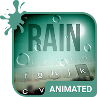 Rain Drops Animated Keyboard +