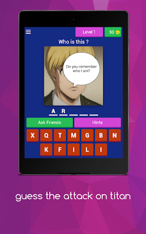 guess the attack on titan Screenshot 0