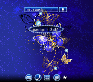 Blue Butterfly Theme Screenshot 0