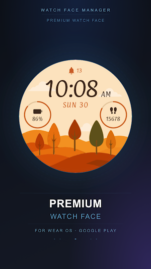 Amber Ridge Watch Face Screenshot 3