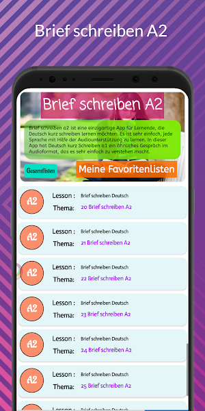 Brief schreiben A2 Screenshot 0