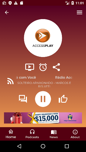 Rádio Access Play Demonstração Screenshot 1