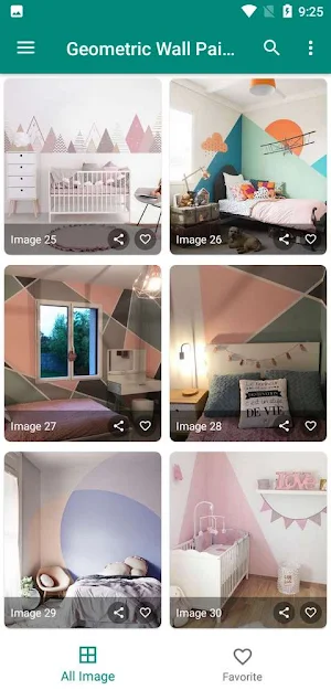 Geometric Wall Painting Ideas Screenshot 2