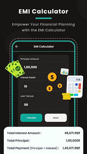LoanLite-EMI Loan Calculator Screenshot 2
