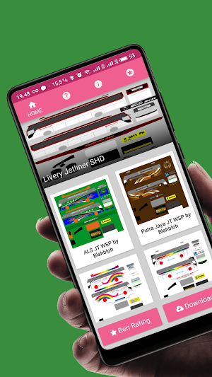 Livery Bus Jetliner SHD BUSSID 2021 Screenshot 1