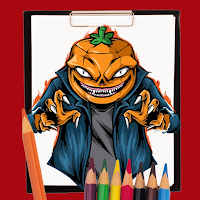 Horror Story Coloring Book