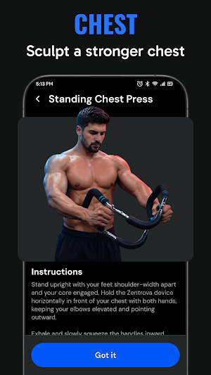 Zentrova Arm - Fitness Trainer Screenshot 3