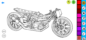 Drag Bike Coloring Book Screenshot 0