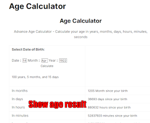 Age Calculator Screenshot 3