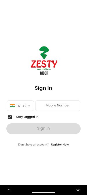 ZESTY Rider Partner Screenshot 1