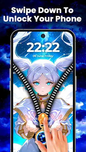 Zipper Lock Wallpaper HD Screenshot 0