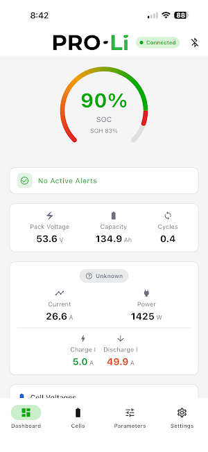 ECAR PRO-Li Battery Manager Screenshot 0