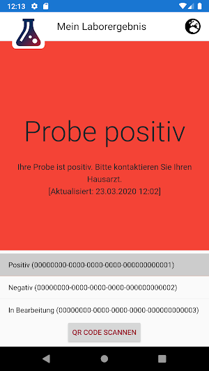 Mein Laborergebnis Screenshot 1