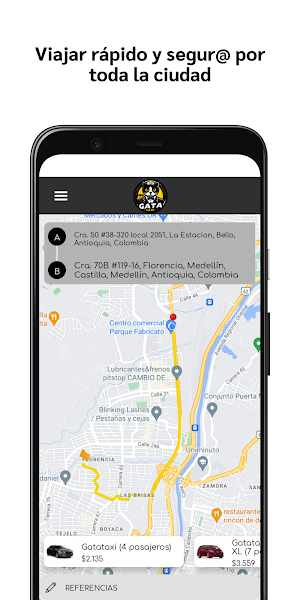 Gata Taxi - usuario screenshot 1
