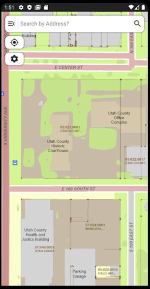 Utah County Parcel Map Screenshot 2