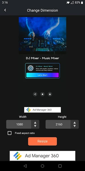 Photo resizer - Image resizer Screenshot 0
