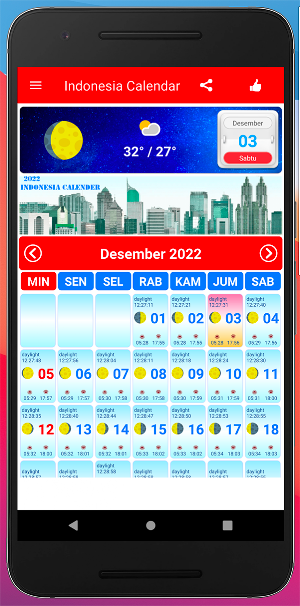 Kalender Indonesia 2022 Screenshot 1