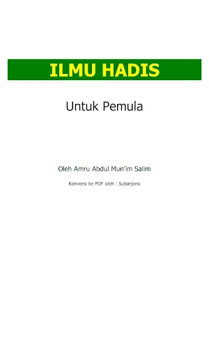 Ilmu Hadis Untuk Pemula Screenshot 0