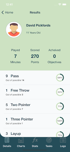Basketball StatKeeper Screenshot 2
