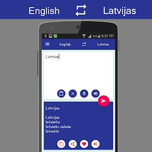English - Latvian Translator Screenshot 2