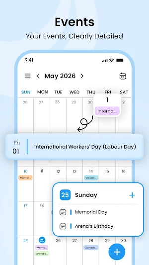 Calendar 2026 Screenshot 3