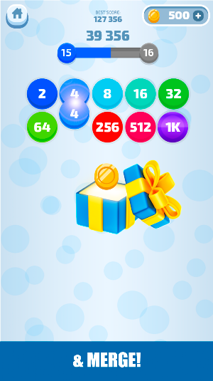 Merge Dots 2048 - shoot balls, solve puzzles Screenshot 3