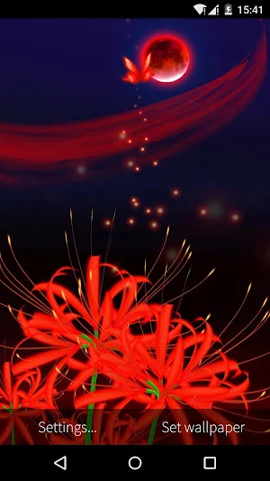 3D Butterfly Flower Wallpaper Screenshot 3