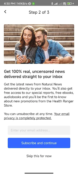 NaturalNews APP Screenshot 1
