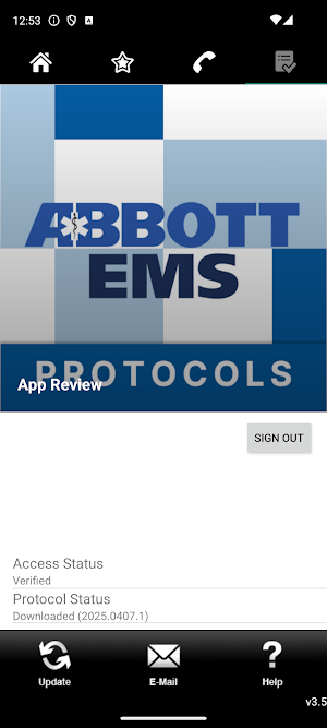 Abbott EMS Decatur - Protocols Screenshot 2