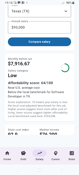 Career & Debt Planner Screenshot 3
