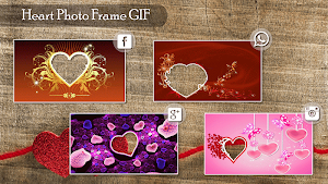 Lovely Heart Photo Frame Editor Screenshot 1