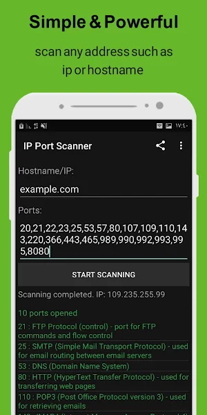 IP Port Scanner Screenshot 1
