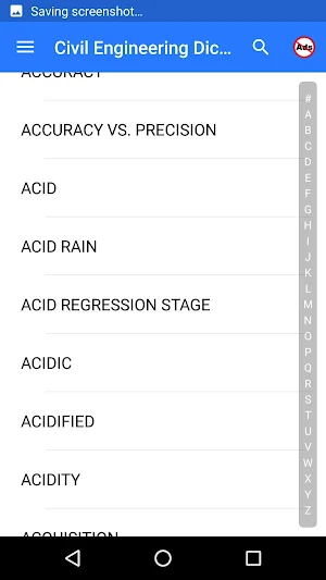 Civil Engineering Dictionary Screenshot 1