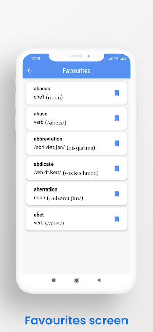 English-Uzbek Dictionary Screenshot 3