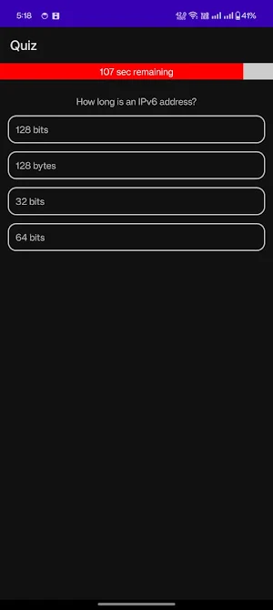 Quiz Screenshot 1