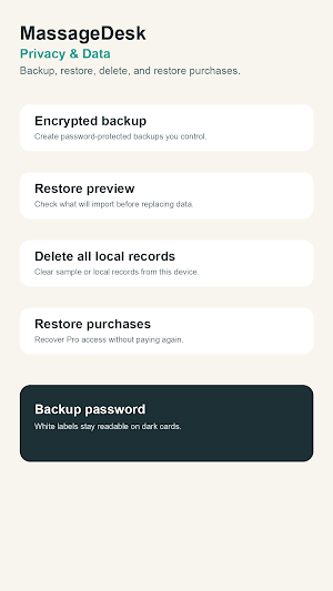 MassageDesk: Bodywork Notes Screenshot 1