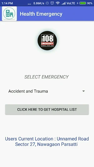 CGhealth Emergency Screenshot 1