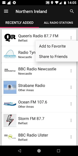 Radios from Northern Ireland Screenshot 1