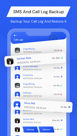 SMS & Call Logs Backup Restore Screenshot 1