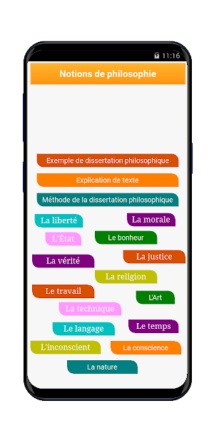Philosophie Cours et Citations Screenshot 1