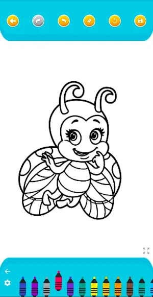 Cartoon Ladybug Coloring Screenshot 2