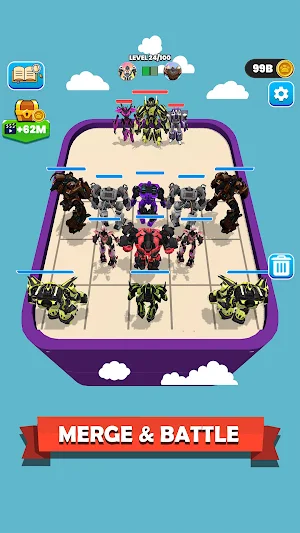Merge Master: Robot Action Car Screenshot 1