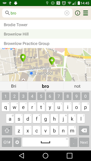 UoL Campus Map Screenshot 3