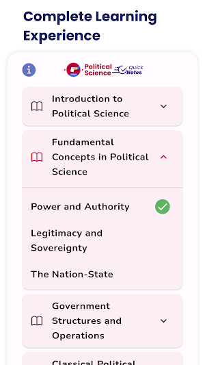 Political Science Quick Notes Screenshot 0