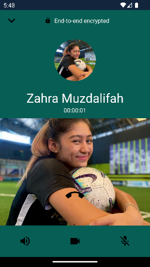 Zahra Muzdalifah Video Call Screenshot 1