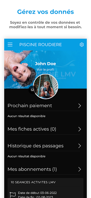 Piscine LMV Screenshot 3